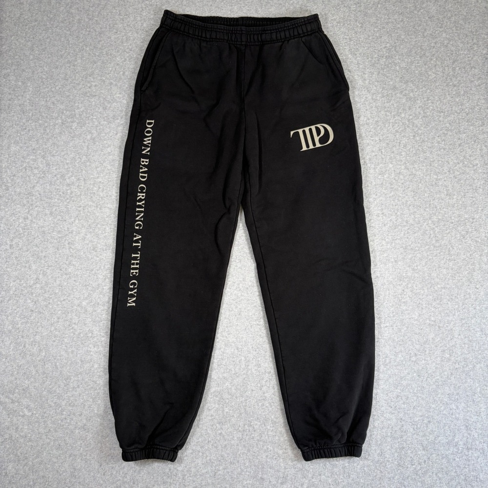 Taylor Swift The Tortured Poets Department Sweatpants Large Black TTPD Merch